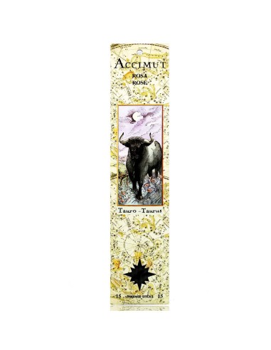 Incienso Stick Accimut Tauro Rosa de Radhe Shyam