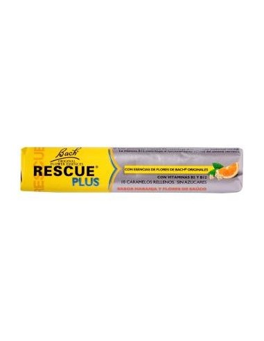 Rescue Plus Vitaminas Caramelos 10U. Flores Bach de Flores Bach Original