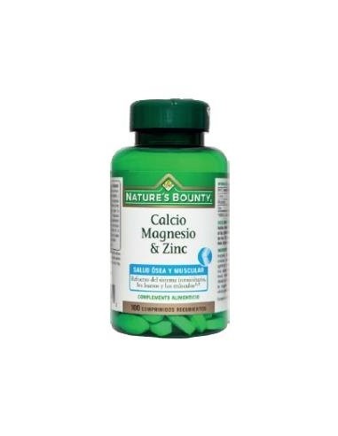 Calcio Magnesio Y Zinc 100 Comprimidos de Nature´S Bounty