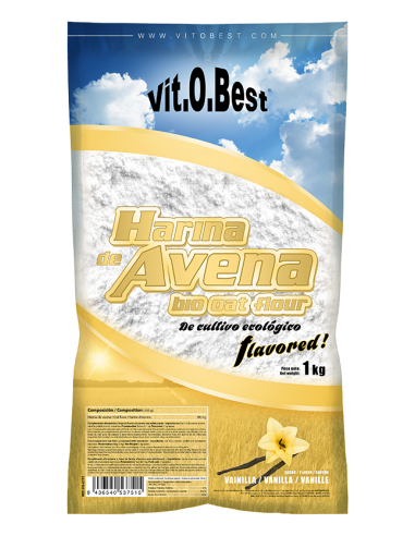 Harina De Avena 1 Kg Vainilla de Vit.O.Best