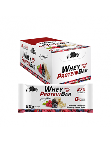 Barrwhey Bar Choco Blanco Frutos Rojos 20 Ud Torr de Vit.O.Best