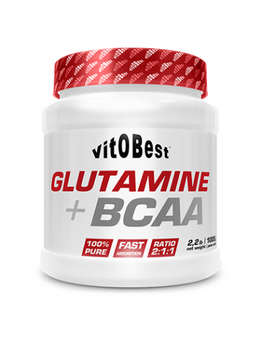 Glutamina + Bcaa Complex 1000 Gr Sabor Cola de Vit.O.Best