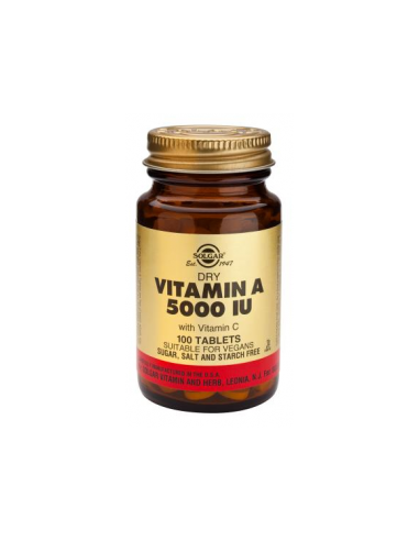 Vit A 5000 Ui Seca 100 Comp de Solgar