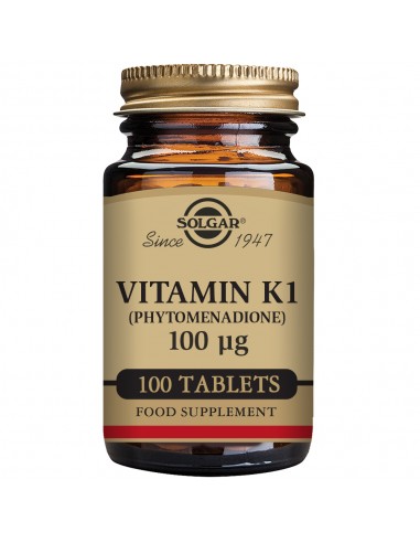 Vitamina K1 (100 Mcg) 100 Comp de Solgar