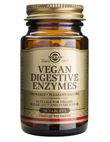 Vegan Enzimas Digestivas 50 Comp de Solgar