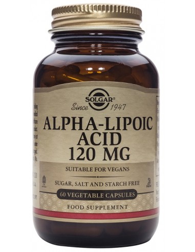 Acido Alfa Lipoico (120 Mg) 60 Caps de Solgar