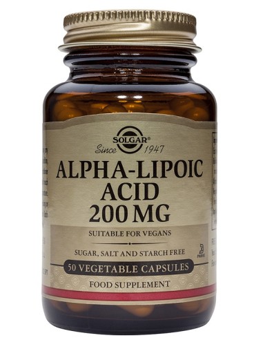 Acido Alfa Lipoico (200 Mg) 50 Caps de Solgar