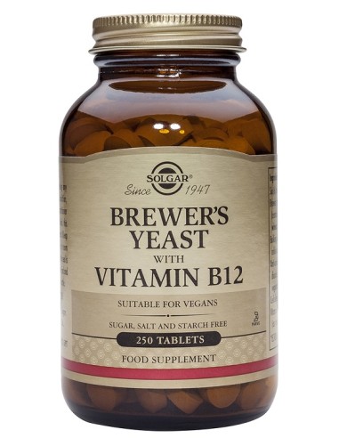 Levadura Cerveza Con Vitamina B12 250 Comp de Solgar