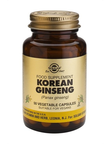 Ginseng Coreano 50 Caps de Solgar