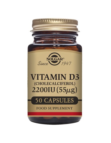 Vit D3 2200Ui (55Mcg.) 50 Caps de Solgar