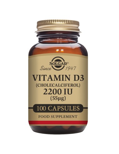 Vit D3 2200Ui (55Mcg.) 100 Caps de Solgar