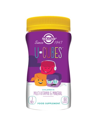 U-Cubes Gummies(60)  Gominolas Masticables de Solgar