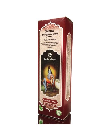 Henna Pasta Castaño Caoba Radhe 200 Ml de Radhe Shyam