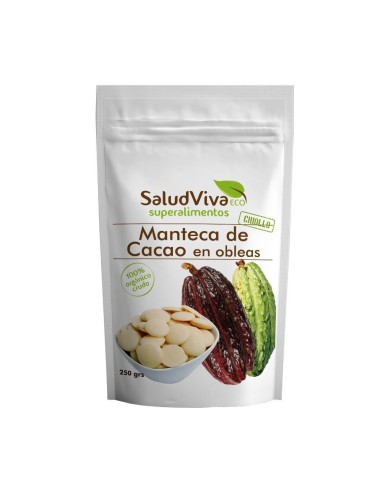 Manteca De Cacao En Obleas 250 Grs. Eco de Salud Viva