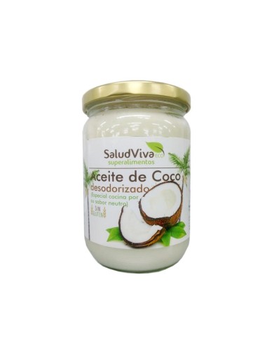 Aceite De Coco Desodorizado 565 Mll de Salud Viva