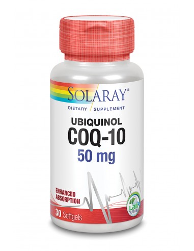 Ubiquinol Co-Q10 50 Mg 30 Caps de Solaray