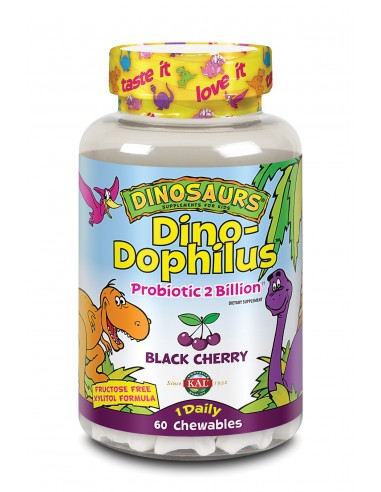 Dinodophiles 60 Dinosaurios Masticables Cereza de Kal