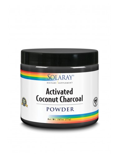 Charcoal Coconut Activated(Carbon Activo) 150 Gr de Solaray