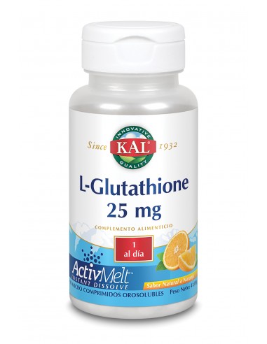 L-Glutation 25 Mg 90 Comp Sublingulaes Naranja de Kal