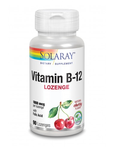 Vitamina B12 + Acido Folico 1000 Mcg 90 Comp de Solaray