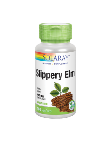 Slippery Elm Bark 400 Mg 100 Vcaps Olmo de Solaray