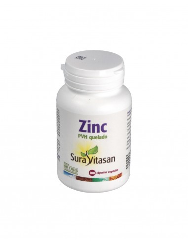 Zinc Pvh Quelado 25Mg. 100Comp.