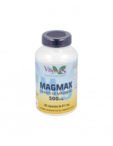 Magmax Citrato De Magnesio 500Mg. 100Cap.