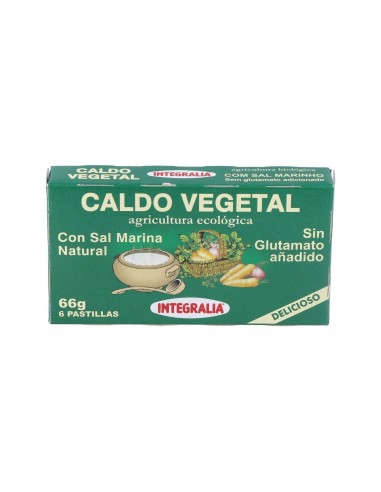 Caldo Vegetal Eco Con Sal Marina Natural 6Pastilla