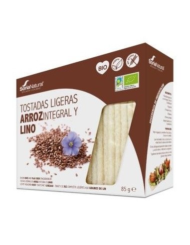 Tostadas De Arroz Integral Y Lino 85Gr. Bio