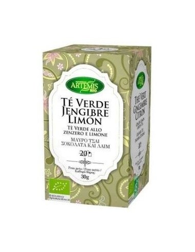 Te Verde Jengibre Con Limon  20Bolsitas. Bio