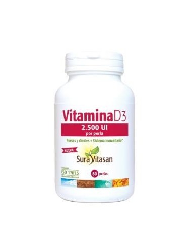 Vitamina D3 2.500Ui 60Perlas,