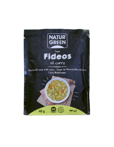 Naturgreen Sopa Fideos Curry 40 Gr de Naturgreen