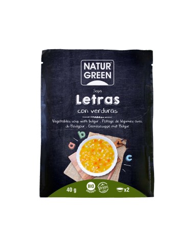 Naturgreen Sopa Letras Verduras 40 Gr de Naturgreen