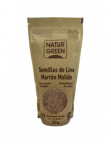 Semillas De Lino Marron Molido 225Gr. Bio de Naturgreen