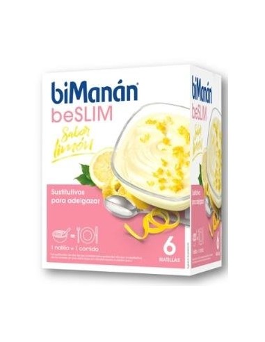 Natillas Sustitutivas Limon 6 Sobres Bimanan