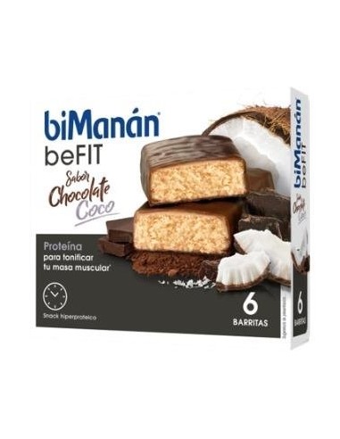 Bmn Pro Barritas Sabor Chocolate Y Coco 6Uds. Bimanan