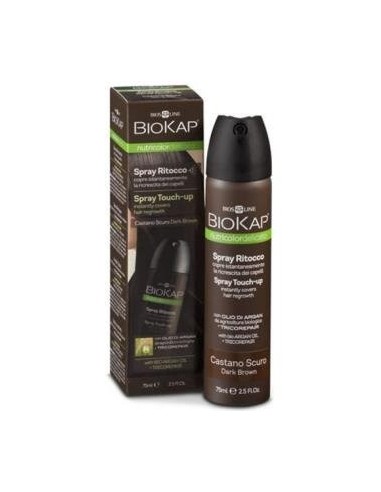 Spray Retoque Cascaño Oscuro 75 Ml de Biokap