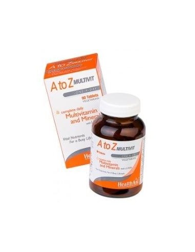 Multivit & Minerals A To Z 90 Comprimidos Health Aid de Heal