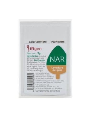 Nar Sobre De 3 Gramos Ifigen