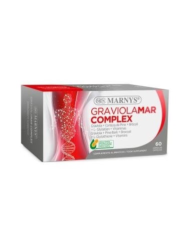 Graviolamar Complex ? Graviola + Corteza De Pino + Brócoli + L-Glutation +Vitaminas-  60 Cápsulas Vegetales Marnys