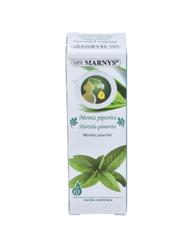 Aceite Esencial Alimentario De Menta Piperita      Estuche Con Botella - 15 Ml Marnys