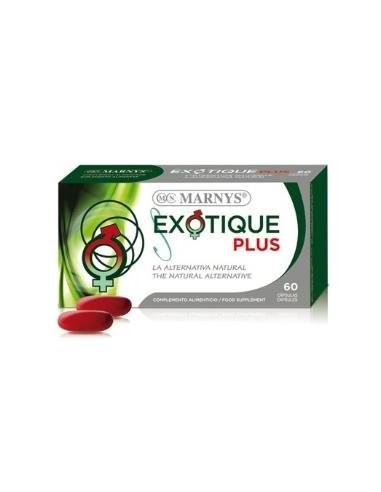 Exotique Plus  Eleuterococo + Guaraná + Taurina + Jalea Real + Ginseng + Creatina + L Arginina. 60 Cápsulas  X 510 Mg  Marnys