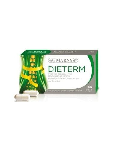 Dieterm     Vinagre Manzana+Té Rojo+Citrus Aurantium+Cromo   60 Cápsulas X 400 Mg Marnys