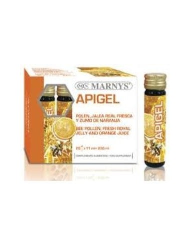 Apigel Jalea Real +Polen Abierto+Zumo Naranja    20 Viales X11Ml Marnys