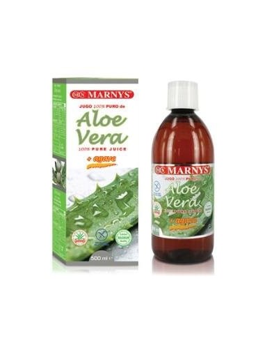 Jugo De Aloe Vera Con Agave     Botella - 500 Ml Marnys