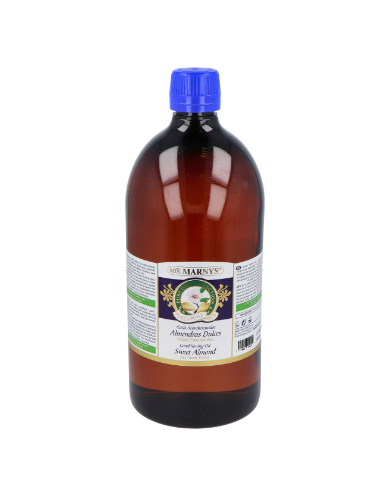 Aceite De Almendras Dulces     Botella Pet Con Bomba Dispensadora 1000 Ml Marnys