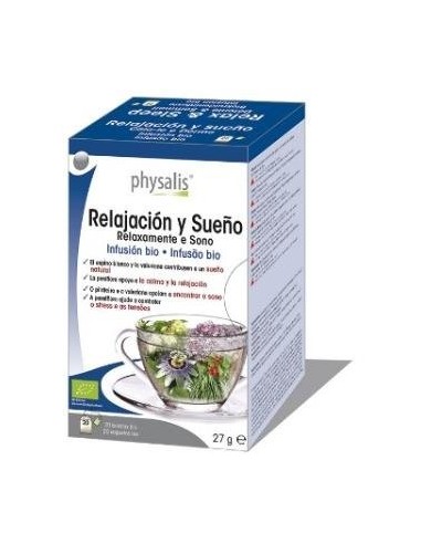 Relajacion y sueño infusion bio 20 filtros Physalis