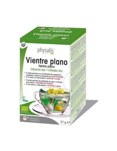 Vientre plano infusion bio 20 filtros Physalis