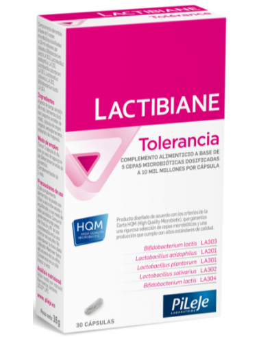 Lactibiane Tolérance 30 Cápsulas de Pileje