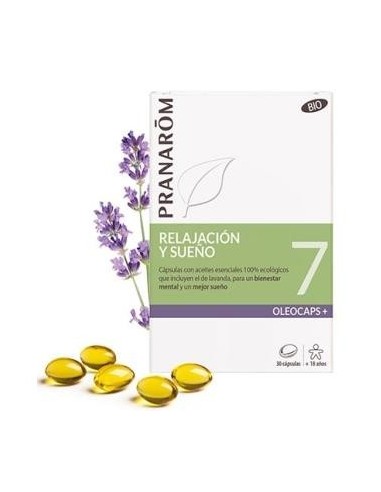 Oleocaps+ Plus 7 Relajacion Y Sueño 30Cap. Bio de Pranarom